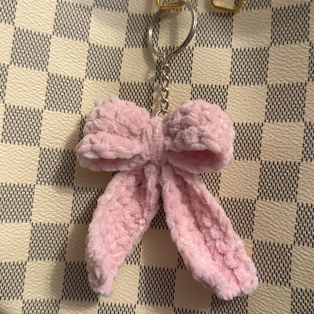 Pink Bow Key Holder